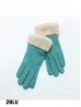 Fleece Lined Gloves w/ Faux Fur Trims
